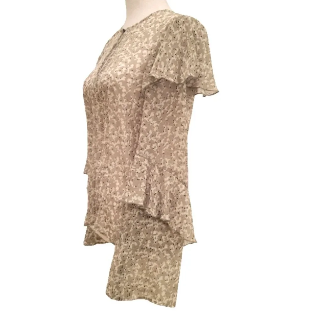 H&M Sheer Ruffle Sleeve Blouse – Totally Spring Ready ! - Picture 5 of 12